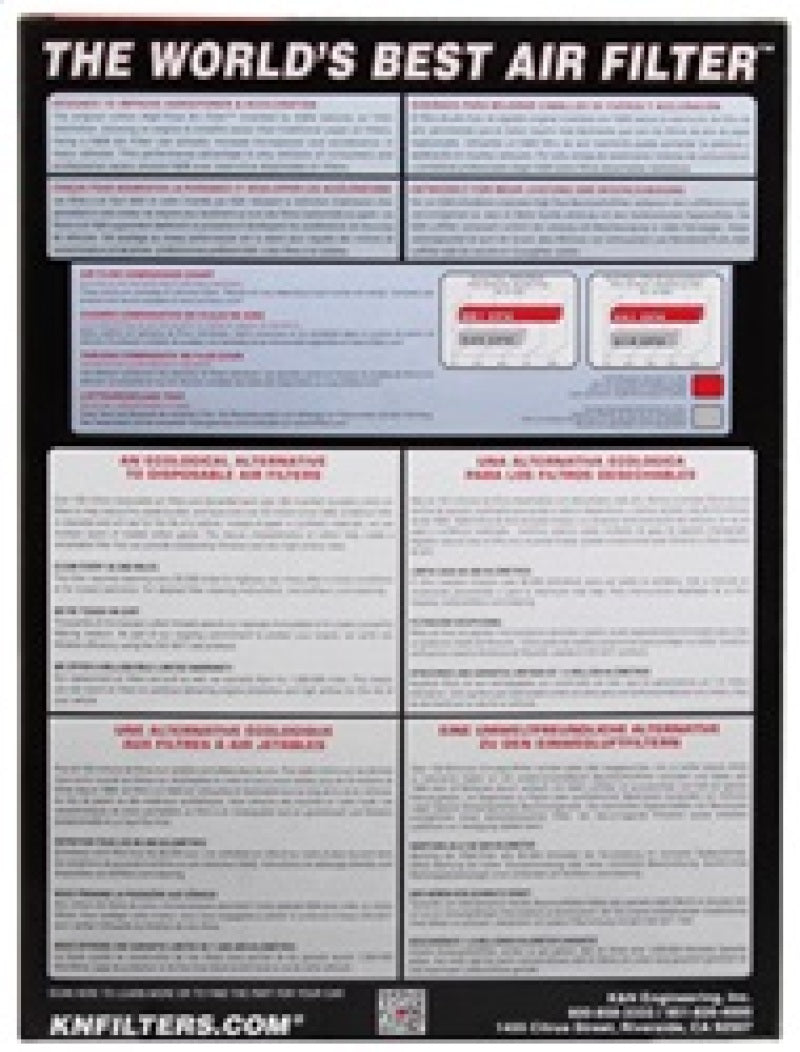 K&N 2017 Chevrolet Silverado 2500HD V8-6.6L DSL Replacement Drop In Air Filter 33-5065