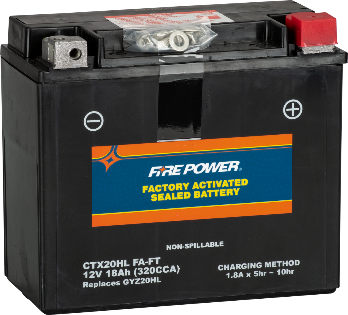 FIRE POWER Battery Ctx20hl (Fa) Ft Sealed Factory Activated CTX20HL (FA) FT