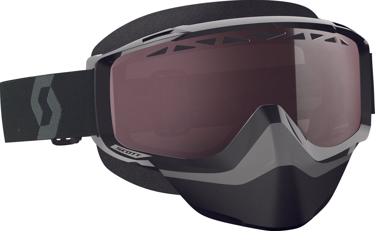 SCOTT Goggle Split Otg Sno-X B Lk/Wht Amp Sil Chrome Lens 262586-1007016