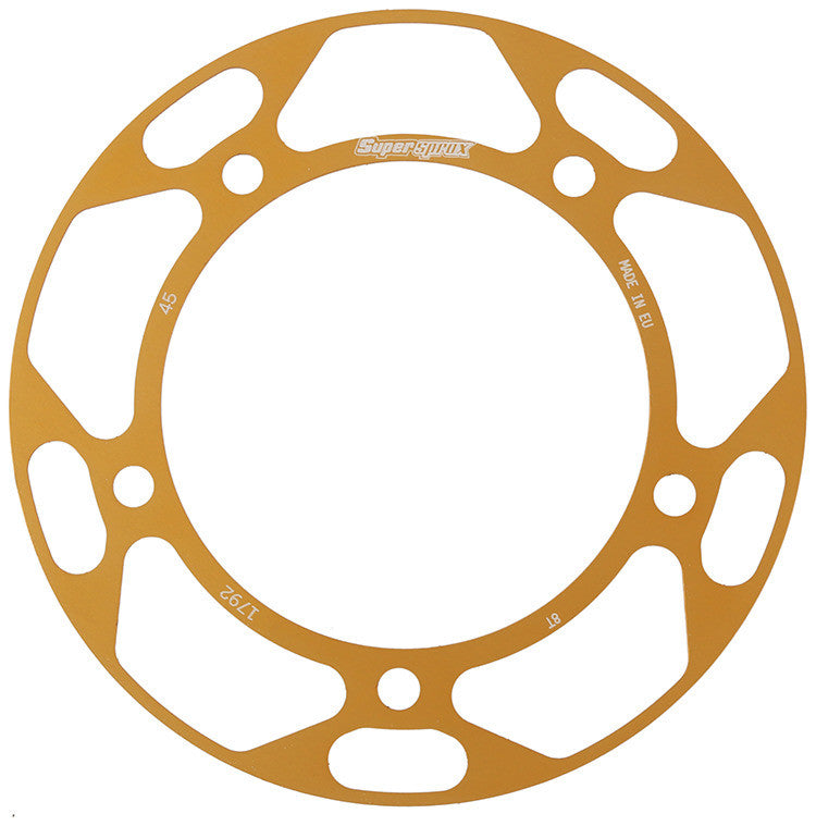 SUPERSPROX Rear Edge Sprkt Color Disk Alu 45t-525 Gld Hay/Suz/Tri RACD-1792-45-GLD