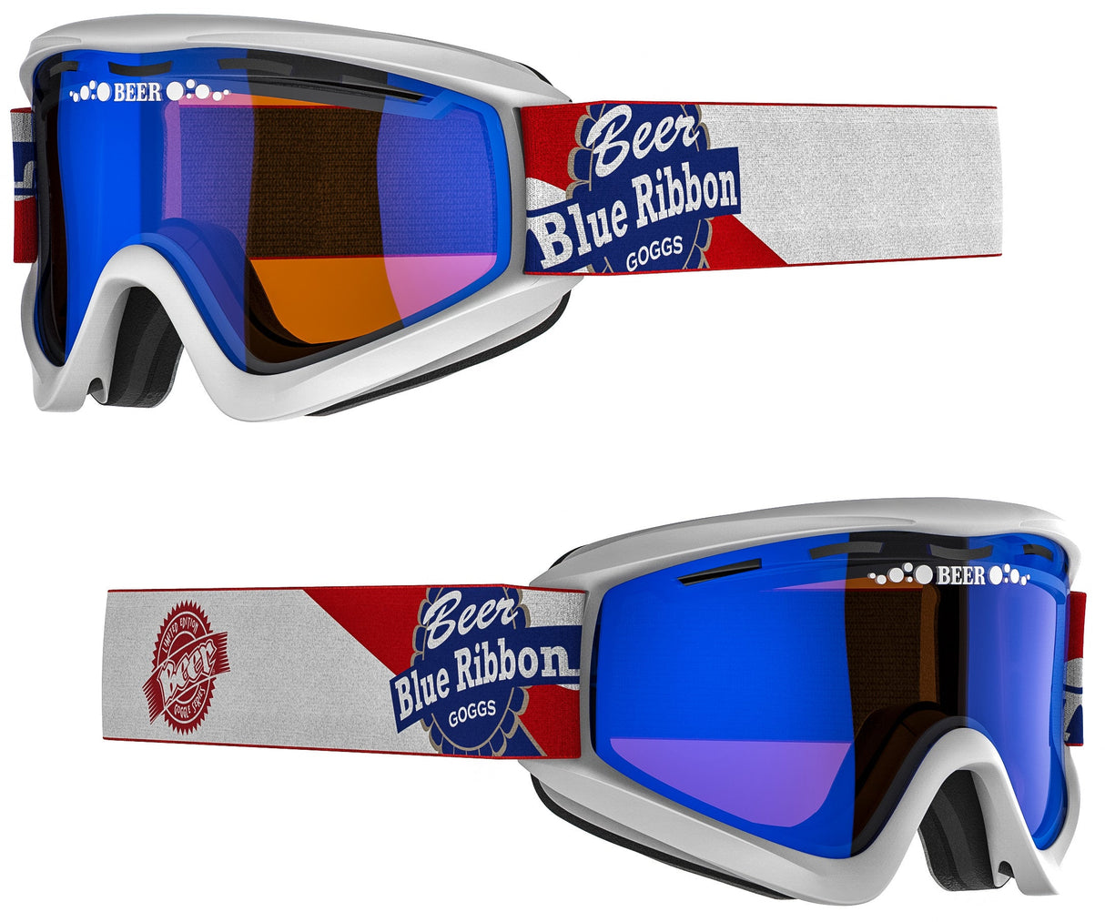 BEER OPTICS Cold Pbrb Goggle Blue Mirror 067-06-815