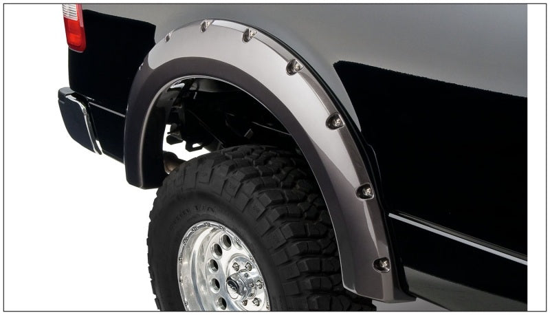 Bushwacker 04-08 Ford F-150 Styleside Pocket Style Flares 4pc 66.0/78.0/96.0in Bed - Black 20916-02