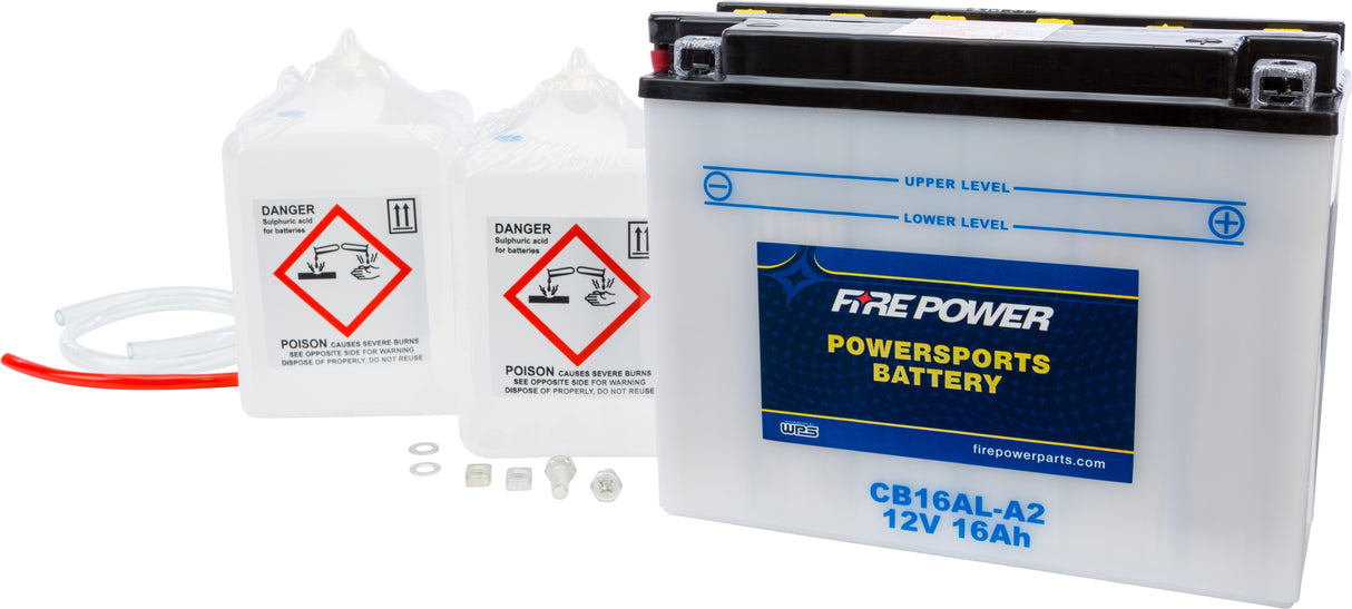 FIRE POWER Battery W/Acid Cb16al-A2 12v Heavy Duty CB16AL-A2