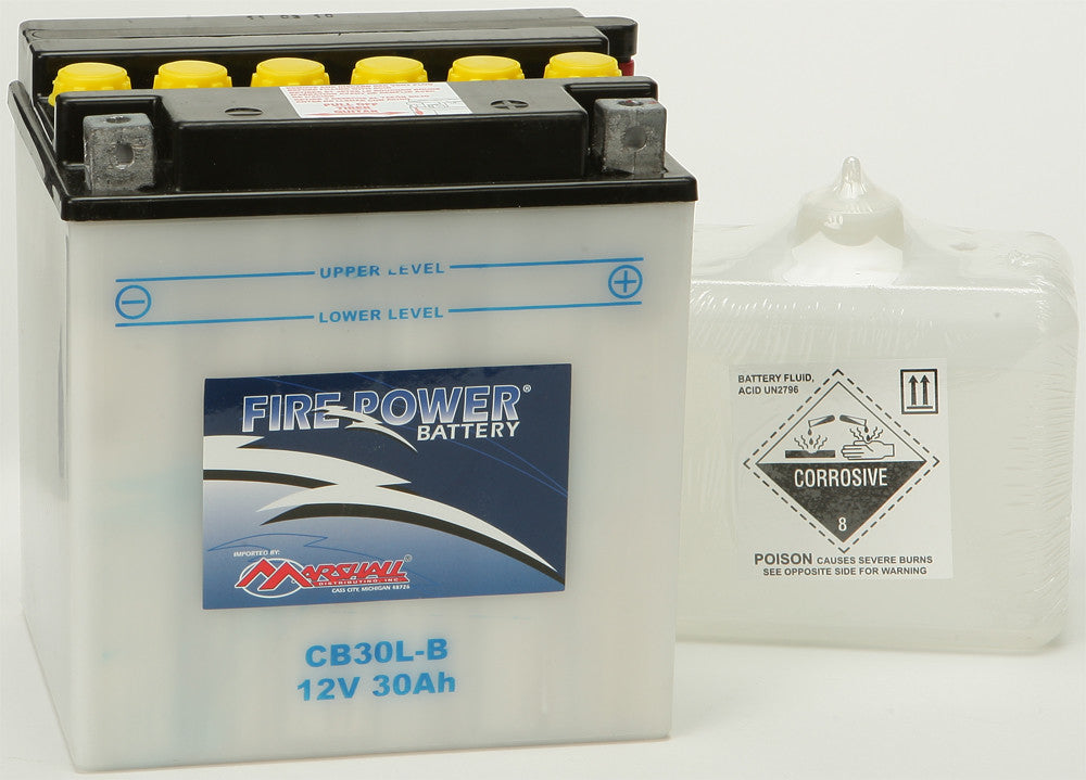 MARSHALLSBattery W/Acid Cb30l-B Fire PowerCB30L-B~MAR