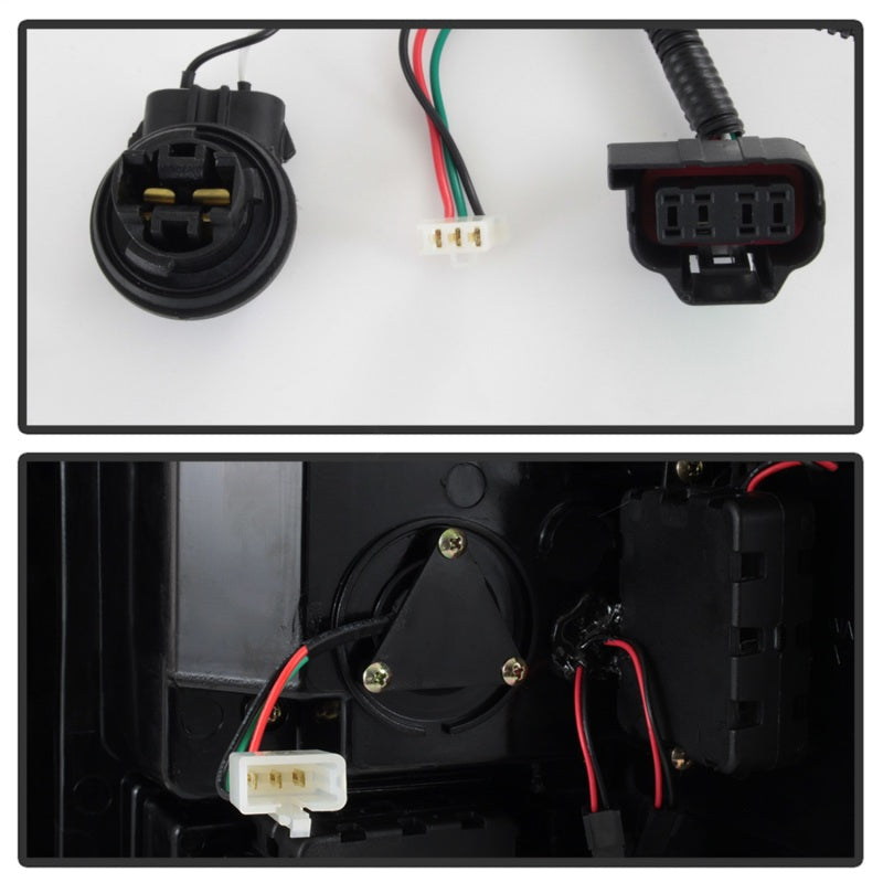 Spyder 07-13 GMC Sierra 1500 V2 Light Bar LED Tail Lights - Black (ALT-YD-GS07V2-LBLED-BK) 5084743