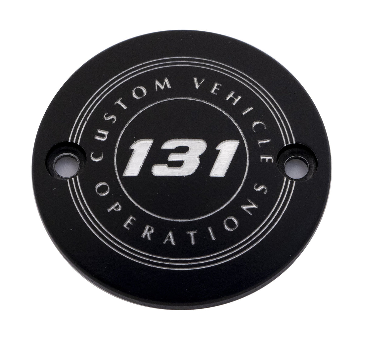 CUSTOM ENGRAVING M8 Timer Cover 131 Cvo Black 131-09-63BG