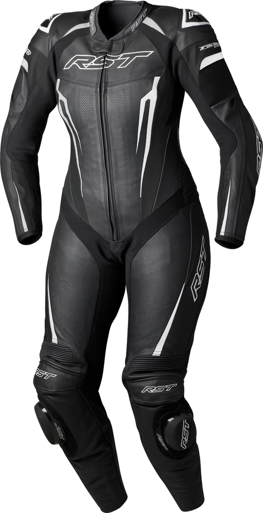 IN STOCK RST Women's tractech EVO D30 Suit Black/White Leather MD 556-3706012