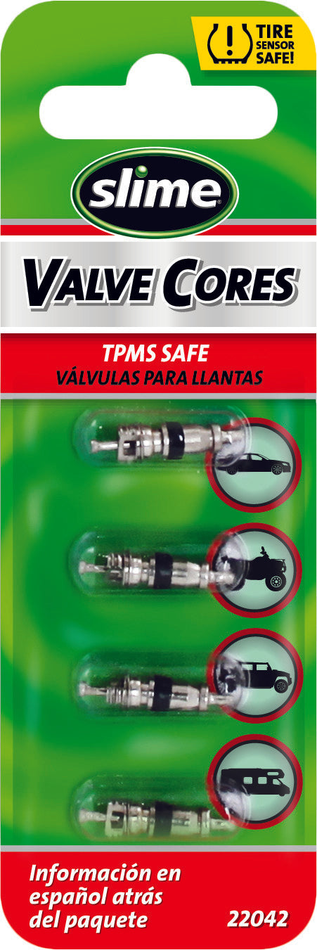 SLIME 4/Pc Valve Cores Short 22042