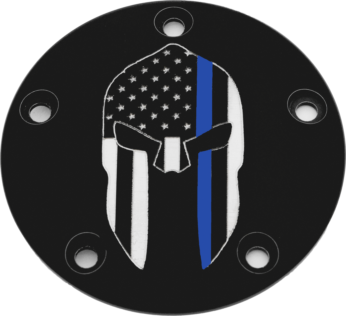 CUSTOM ENGRAVING Tc Timer Cover Sparta Blue Line Black LE02-04BG