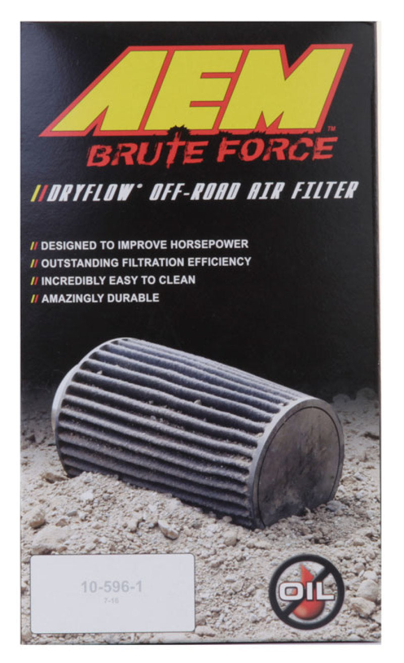 AEM 3.5 inch x 9 inch DryFlow Conical Air Filter 21-2049BF
