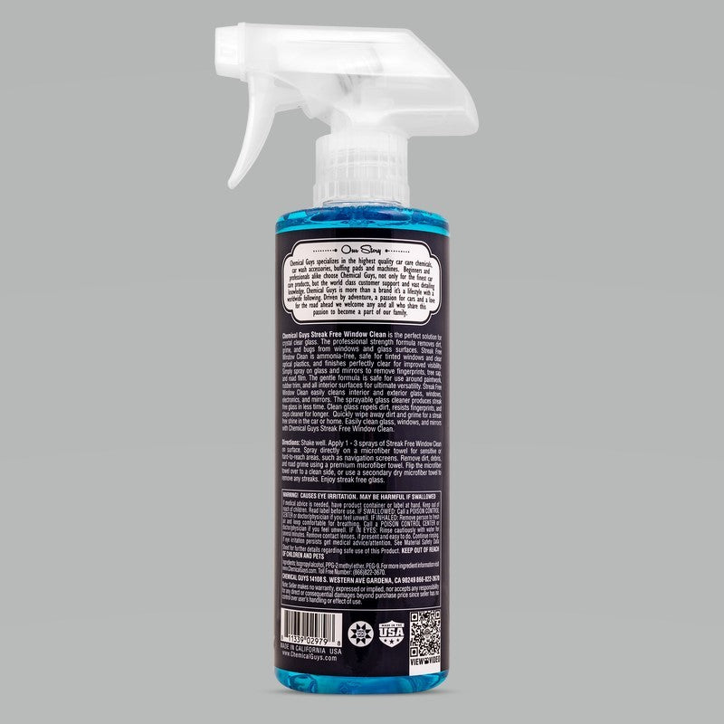 Chemical Guys Streak Free Window Clean Glass Cleaner - 16oz CLD30016