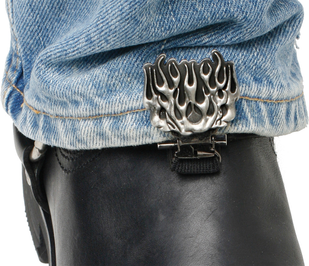RYDER CLIPS Stirrup/Strap Boot Type (Flames) FMS-FC