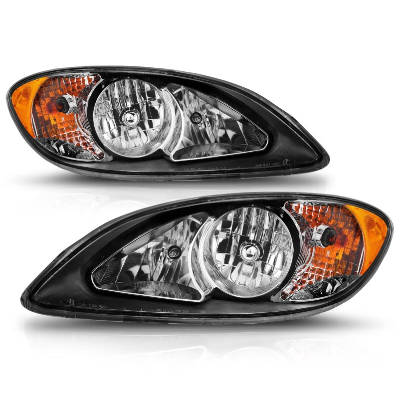 ANZO 2008-2016 International Prostar Crystal Headlights Black Housing (OE Replacement) 131032