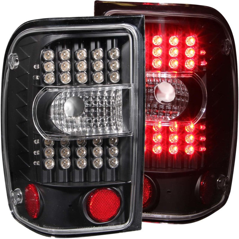 ANZO 2001-2011 Ford Ranger LED Taillights Black 311107