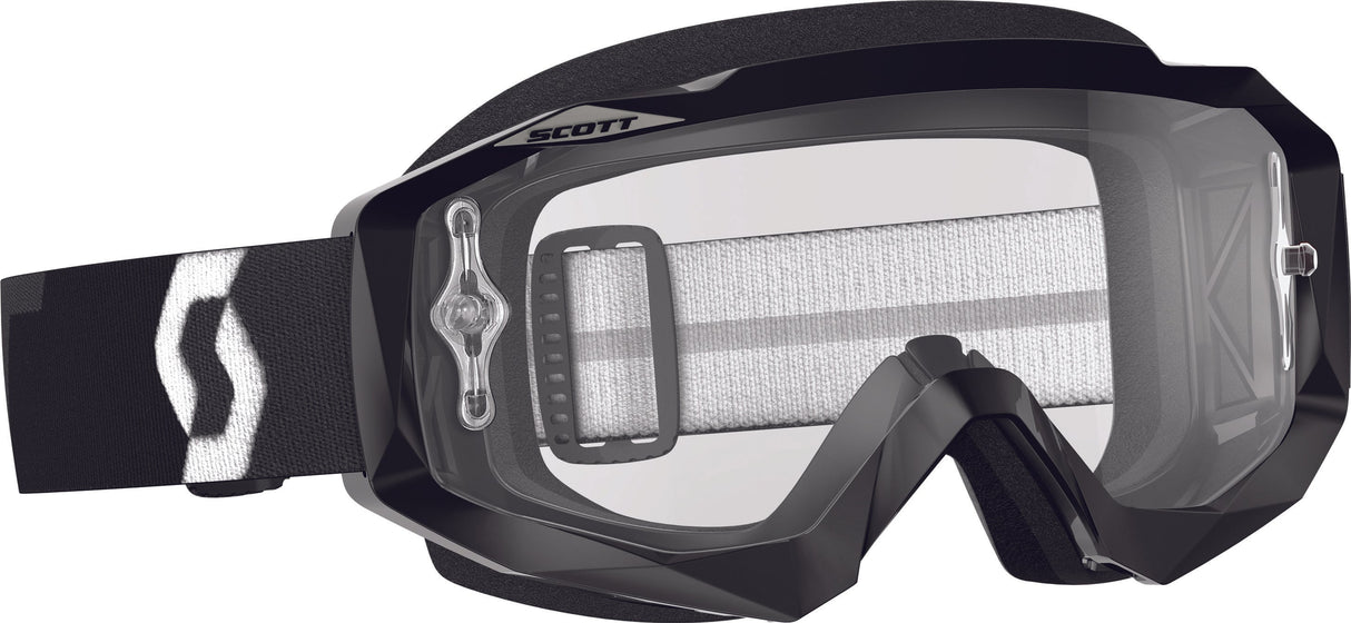 SCOTT Hustle Mx Goggle Black W/Clear Works Lens 246430-0001113