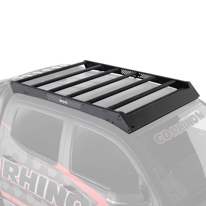Go Rhino 16-23 Toyota Tacoma DC Ceros Low Profile Roof Rack - Tex. Blk 5933000T