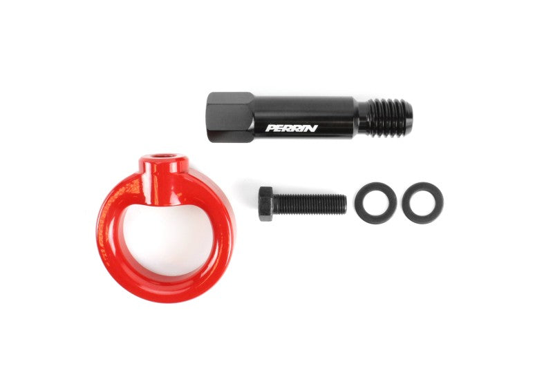 Perrin 2020 Toyota Supra Tow Hook Kit (Rear) - Red PTP-BDY-250RD