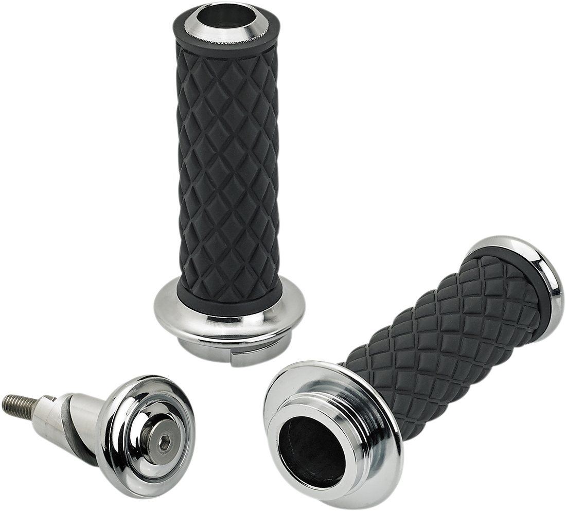 Puños BILTWELL - Aluminio - TBW - Cromo 6605-105-01