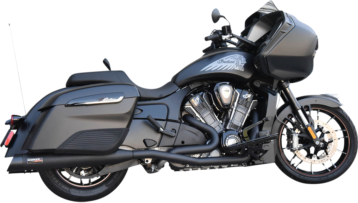 BASSANI XHAUST Black True Duals for Indian Challenger 2020-2021 8H16SB 1810-2809