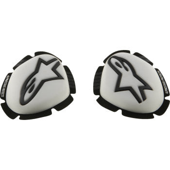 ALPINESTARS GP Plus Knee Sliders - White/Black 6400226-21