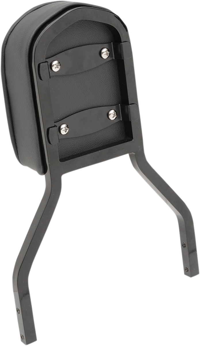 DRAG SPECIALTIES Sissy Bar Pad - Short Pillow W/Piping Black 0822-0301