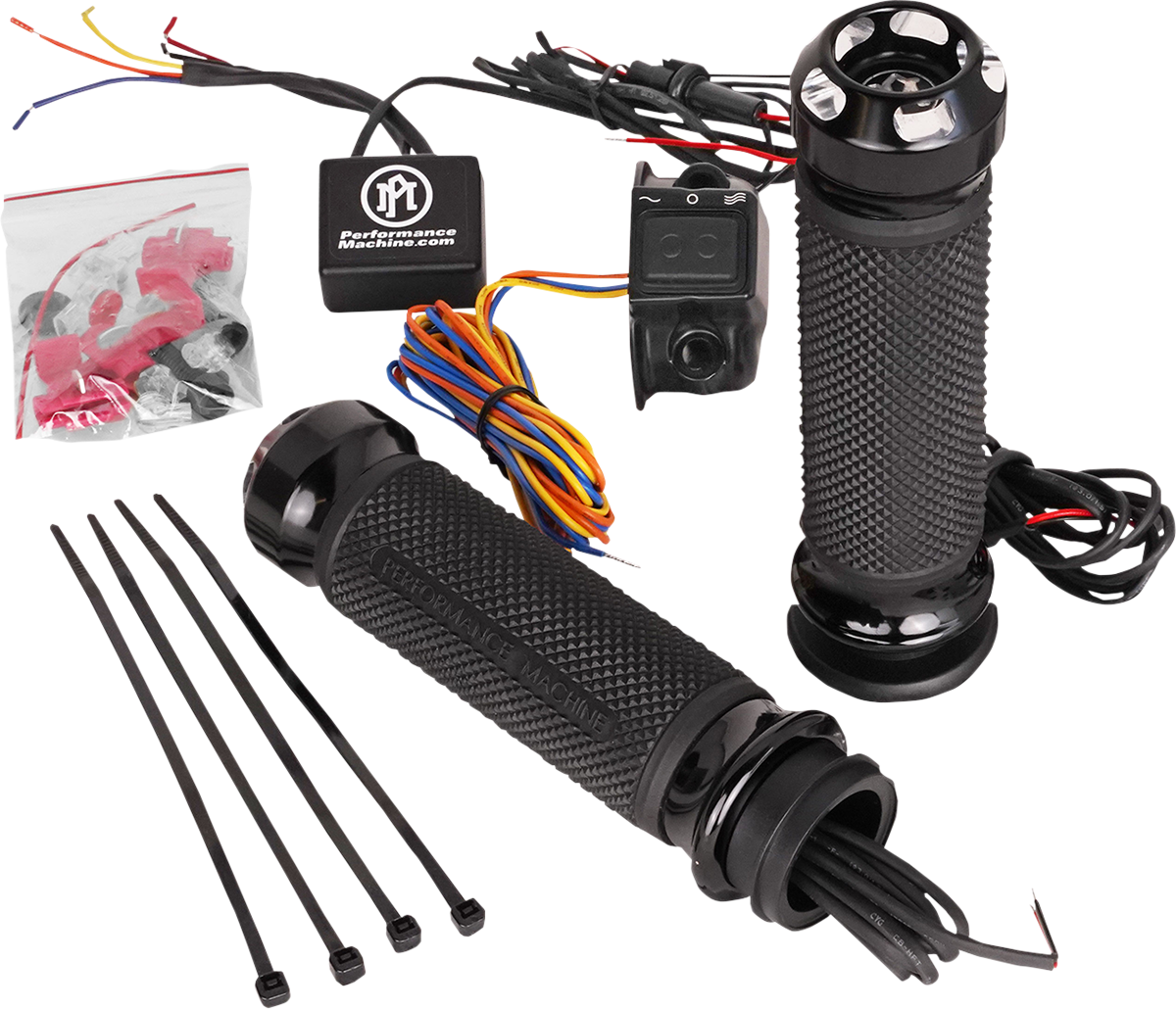 PERFORMANCE MACHINE (PM) Grips - Apex - Heated - TBW - Contrast Cut 0063-2093-BM