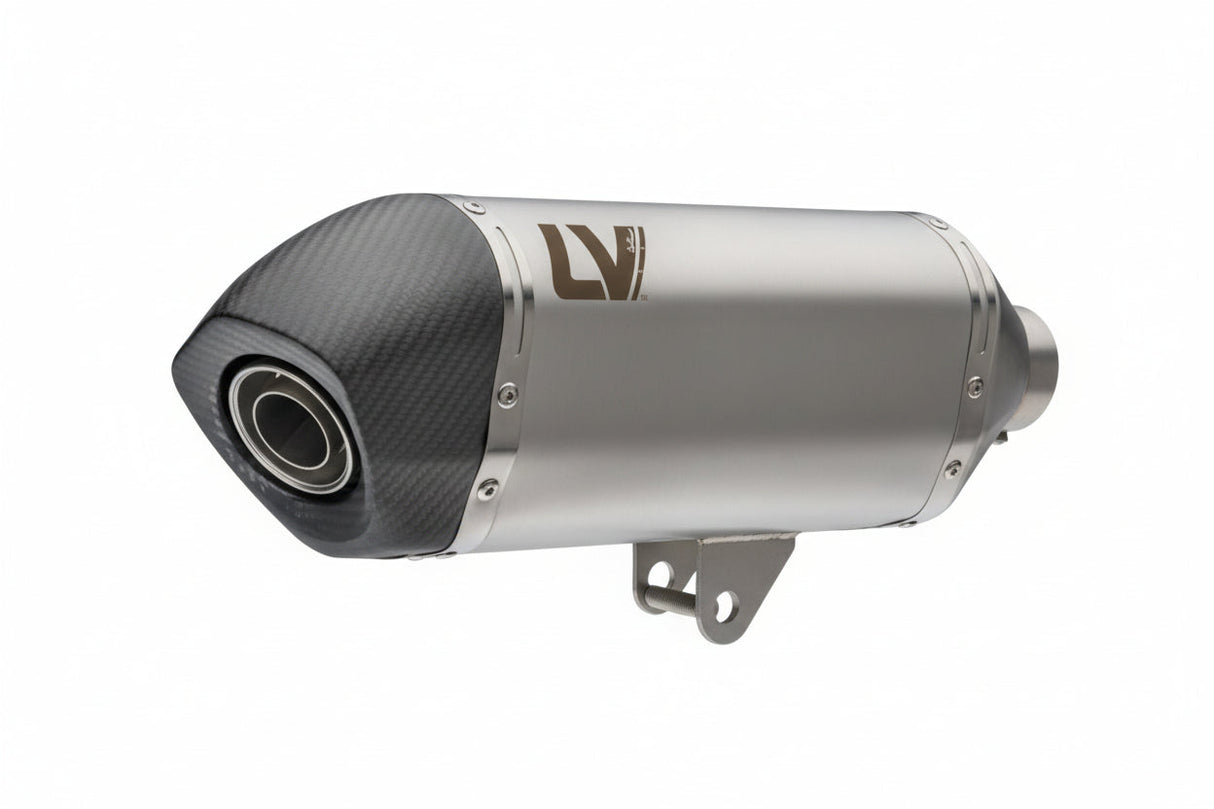 LEOVINCE - LV-14 Slip-On Muffler - Stainless Steel - KTM/CF MOTO 790/800/890/901 15618U 1811-4946