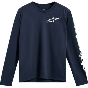 IN STOCK ALPINESTARS Trackside Long-Sleeve CSF T-Shirt - Navy - 2XL 1235-74100-70-2X
