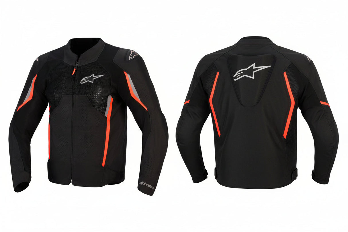 ALPINESTARS AST v3 Air Jacket - Black/Dark Gray/Red Fluo - Medium 3300426-1051-M