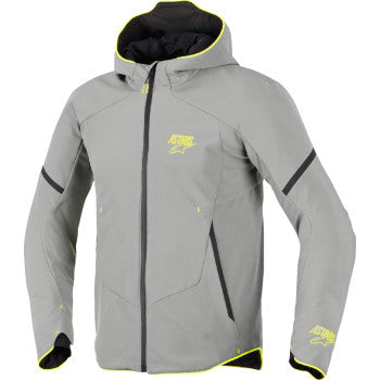 ALPINESTARS Aeroshell Waterproof Jacket - Mid Gray/Yellow Fluo - Small 3200226-9116-S