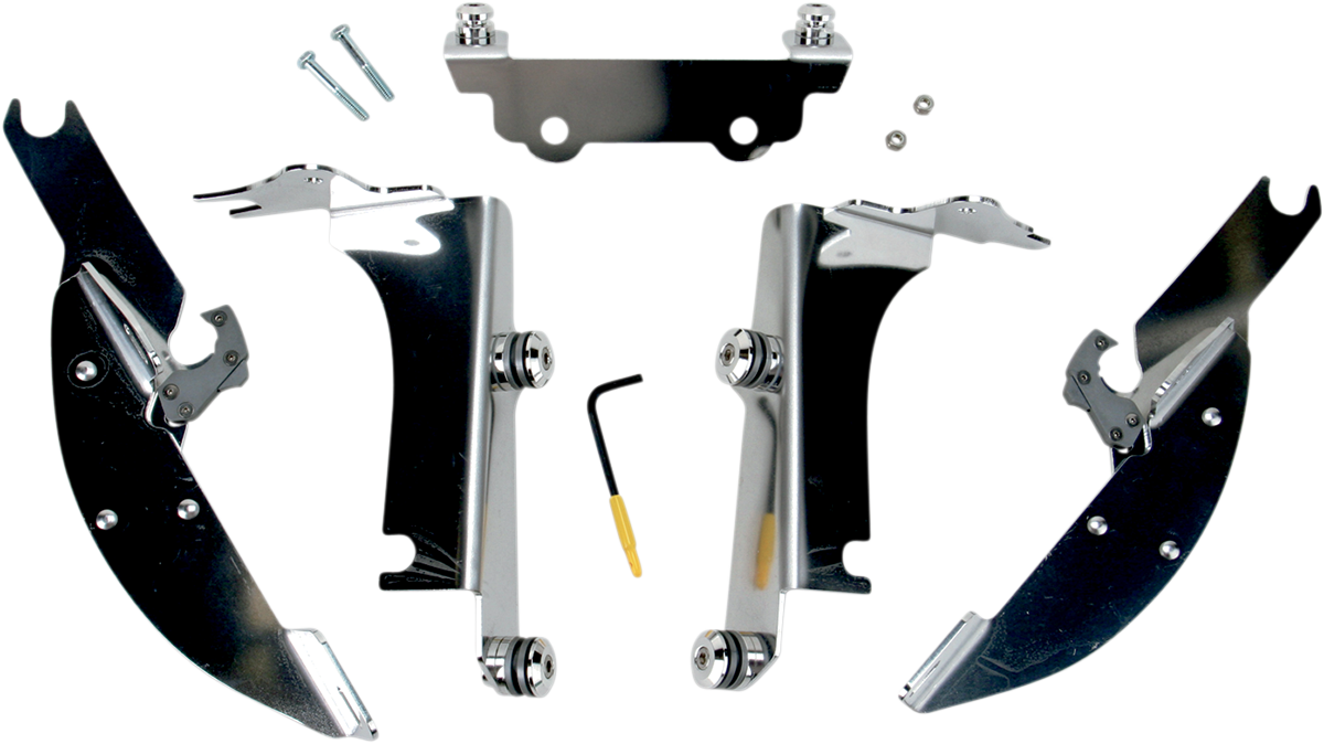 MEMPHIS SHADES Batwing Trigger Lock Mounting Kit - VN - Polished MEK1923