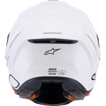 IN STOCK ALPINESTARS Supertech R7 Helmet - 22.06 - Solid - Gloss White - Large 8202126-2180-L