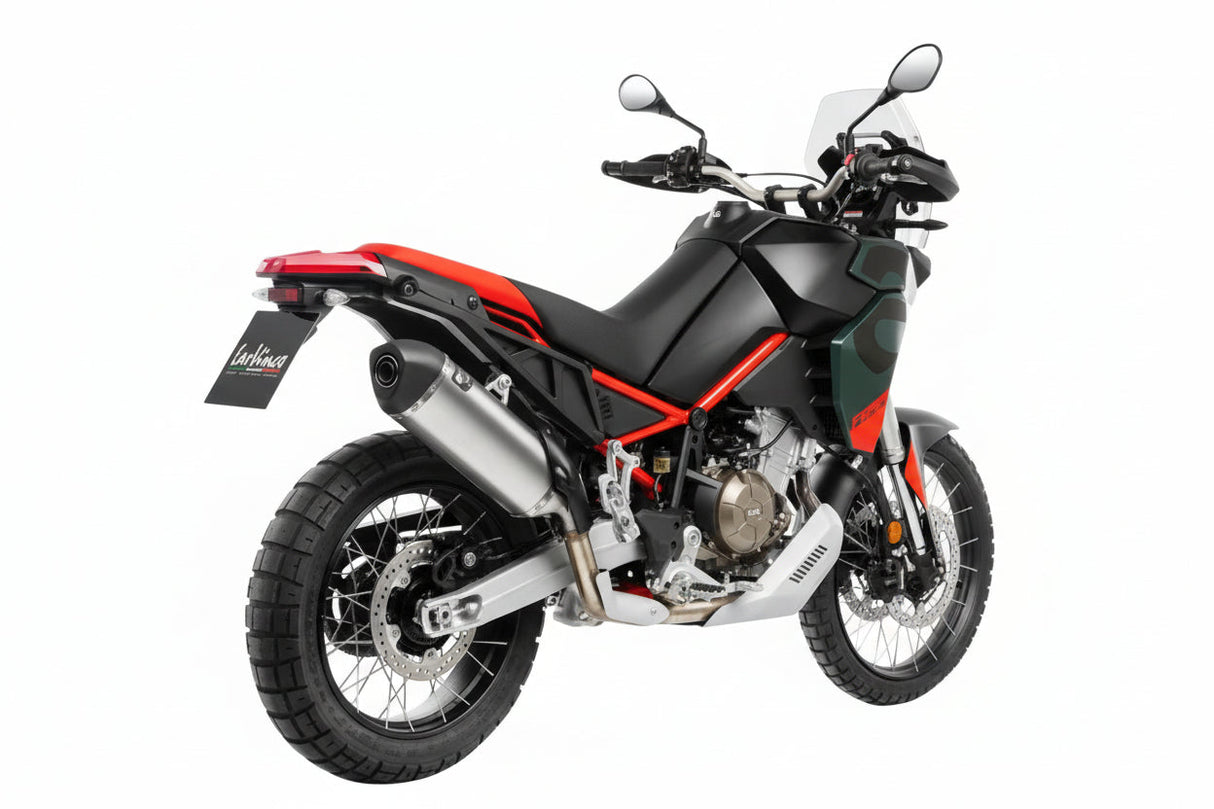 LEOVINCE - LV-14 Slip-On Muffler - Stainless Steel - Aprilia Tuareg 660 15626U 1811-4950