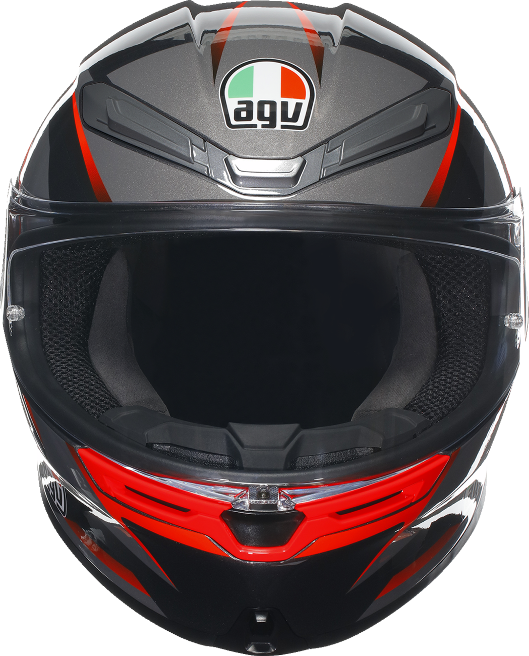 Casco AGV K6 S - Slashcut - Negro/Gris/Rojo - Grande 2118395002014L