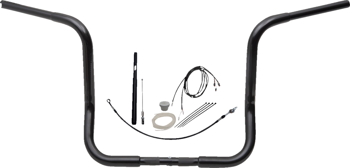 FAT BAGGERS INC. Handlebar Kit - Rounded Top - 14" - Black 919414-B