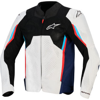 ALPINESTARS AST v3 Air Jacket - Silver/Deep Blue/Bright Red - 4XL 3300426-1621-4XL