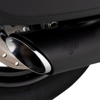 VANCE & HINES Twin Slash Slip-On Muffler - Black - Softail 46750