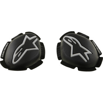 ALPINESTARS GP Plus Knee Sliders - Black/White 6400226-12