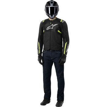 IN STOCK ALPINESTARS T-SPS Air v2 Jacket - Black/Yellow Fluo - Small 3301025-155-S