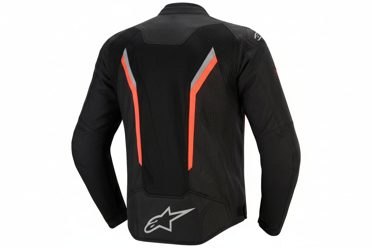 ALPINESTARS AST v3 Air Jacket - Black/Dark Gray/Red Fluo - 3XL 3300426-1051-3XL