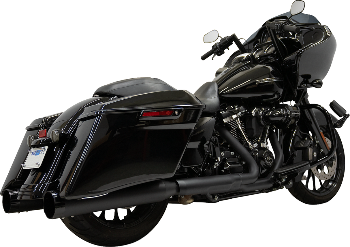 BASSANI XHAUST 4-1/2" Slip-On Muffler - Black Road/Street Glide 2017-2023 1F745B