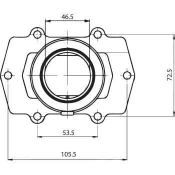 KIMPEX Carburetor Flange - Arctic Cat F5 Firecat 2003-2006 104550