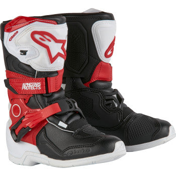 ALPINESTARS Kids Tech 3S Boots - Red/Black/White - US 11 2014524-2030-11