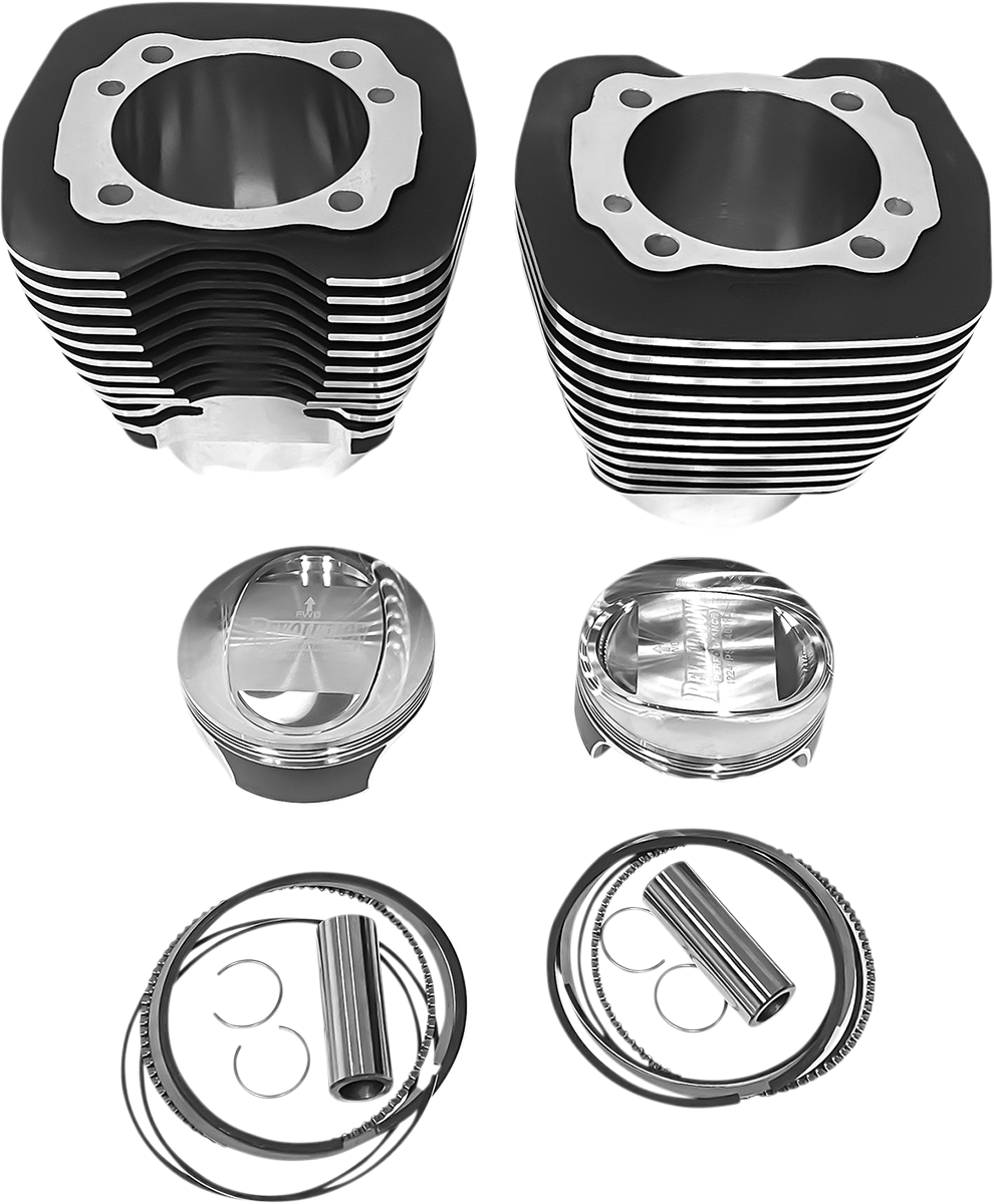 REVOLUTION PERFORMANCE, LLC Cylinder Kit - 117" - Black with Highlighted Fins RP201-172WB