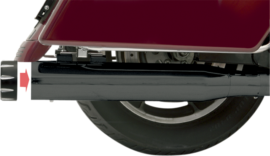 Silenciadores de cambio rápido BASSANI XHAUST de 4" - Negro - FL '95-'16 1F740B