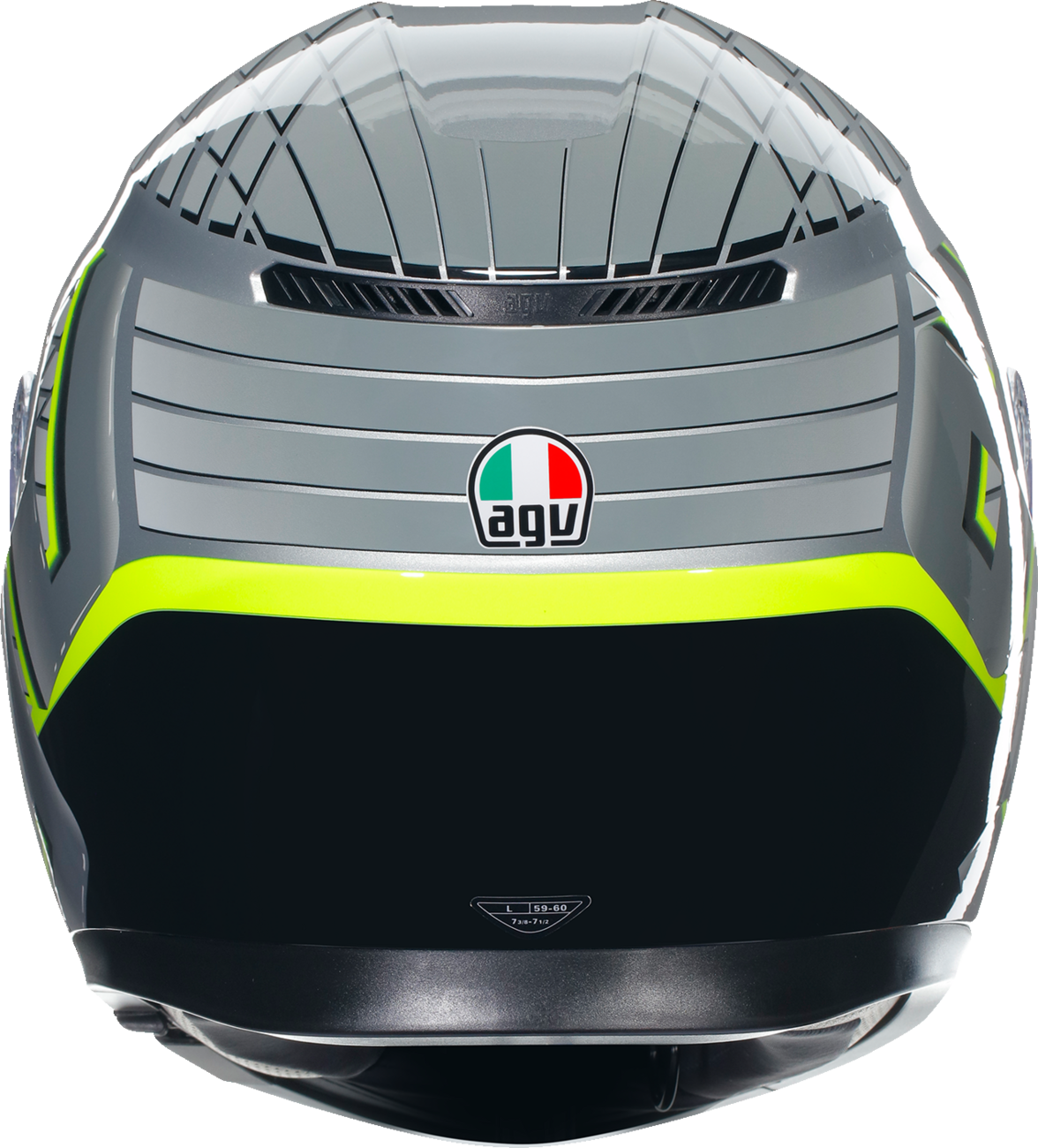 Casco AGV K3 - Fortify - Gris/Negro/Amarillo Fluo - 2XL 21183810040112X