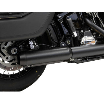 BASSANI XHAUST 4" Slip-On Muffler with 2-1/2" x 10" Baffle Core - Black - 49-State 1S38FB