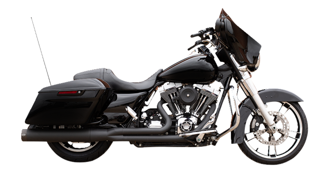 S&S CYCLE 50 State 2:1 Sidewinder® Exhaust - Black 550-0772B
