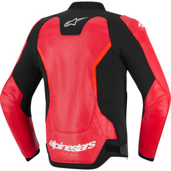 IN STOCK ALPINESTARS Jacket Lthr Gp Force Air Flo Rd/Rd Fl 56 3100326-3155-56