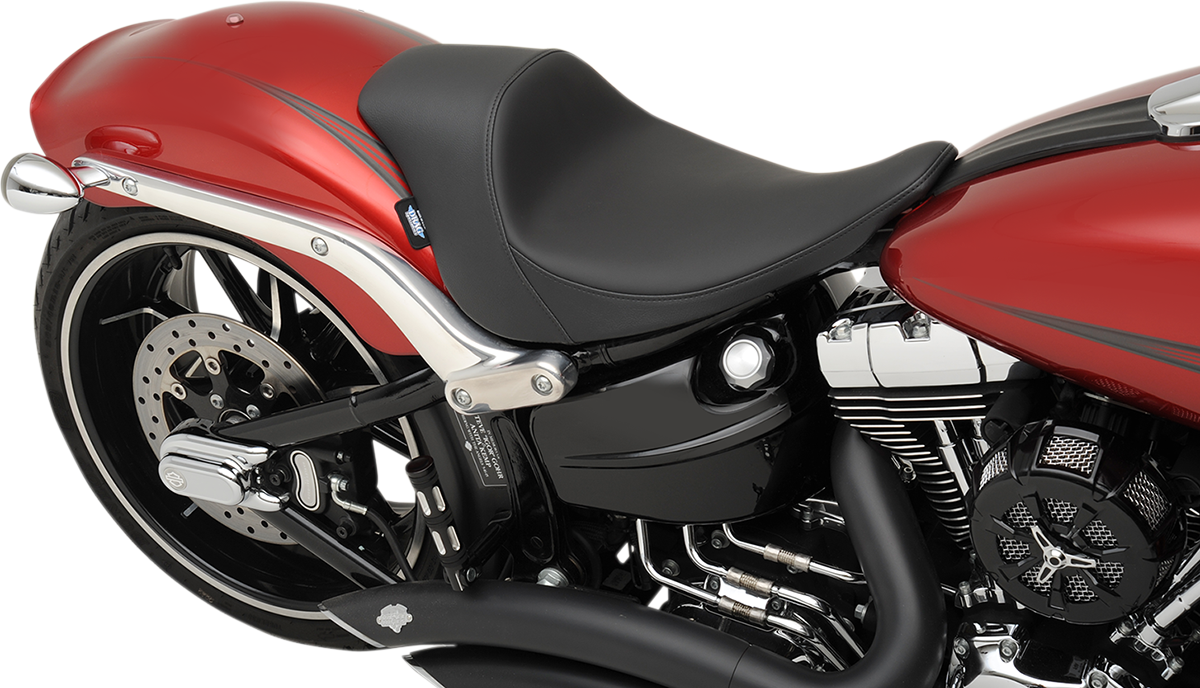 DRAG SPECIALTIES Asiento EZ-Solo - Liso - Cuero reflectante solar - FXSB 0802-0922